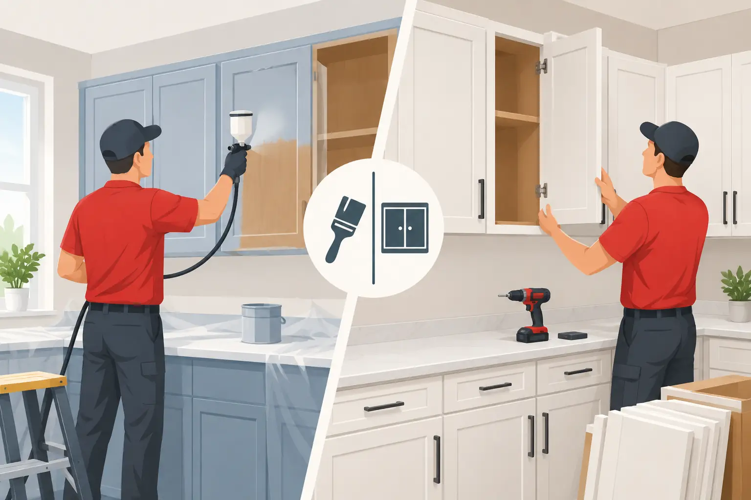 Refinishing Versus Replacing Cabinets at Home