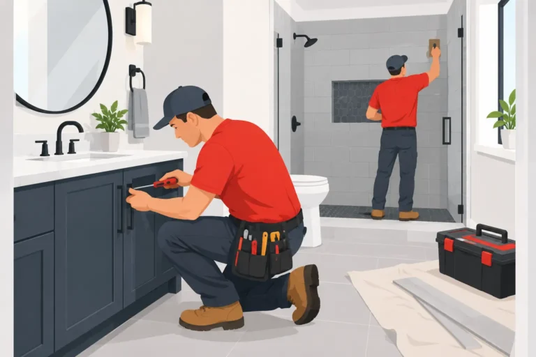 Can a Handyman Remodel a Bathroom Safely?