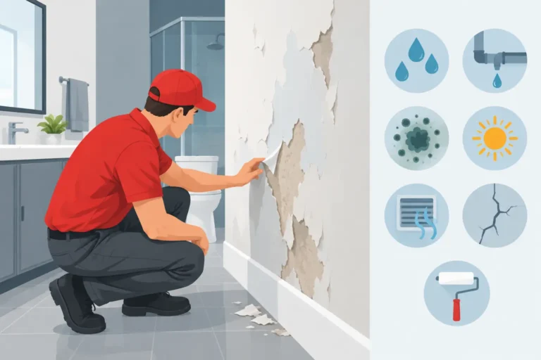 What Causes Peeling Bathroom Paint? 7 Reasons